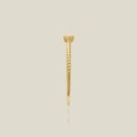 14K Solid Gold Twisted Rope Diamond Ring – Anygolds