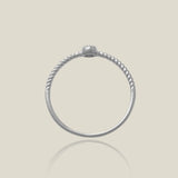 14K Solid Gold Twisted Rope Diamond Ring – Anygolds