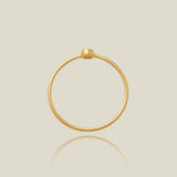 14K Solid Gold Bezel Set Diamond Ring – Anygolds