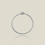 14K Solid Gold Bezel Set Diamond Ring – Anygolds