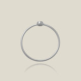 14K Solid Gold Bezel Set Diamond Ring – Anygolds
