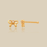Sparkle Bow Nose Stud