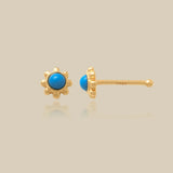Turquoise Bloom Nose Stud