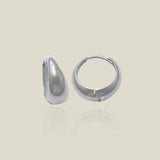 14K Solid Gold Chunky Bold Hoop Earrings – Anygolds