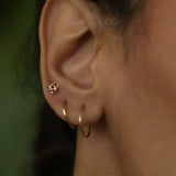 14K Solid Gold Love Knot Symbol Stud Earrings – Anygolds