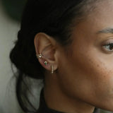 14K Solid Gold Marquise Cluster Stud – Anygolds