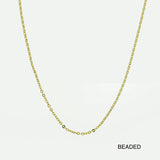 14K Solid Gold Necklace Chain – Anygolds