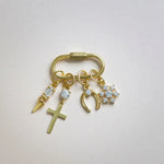 14K Solid Gold Oval Carabiner Screw Connector – Anygolds