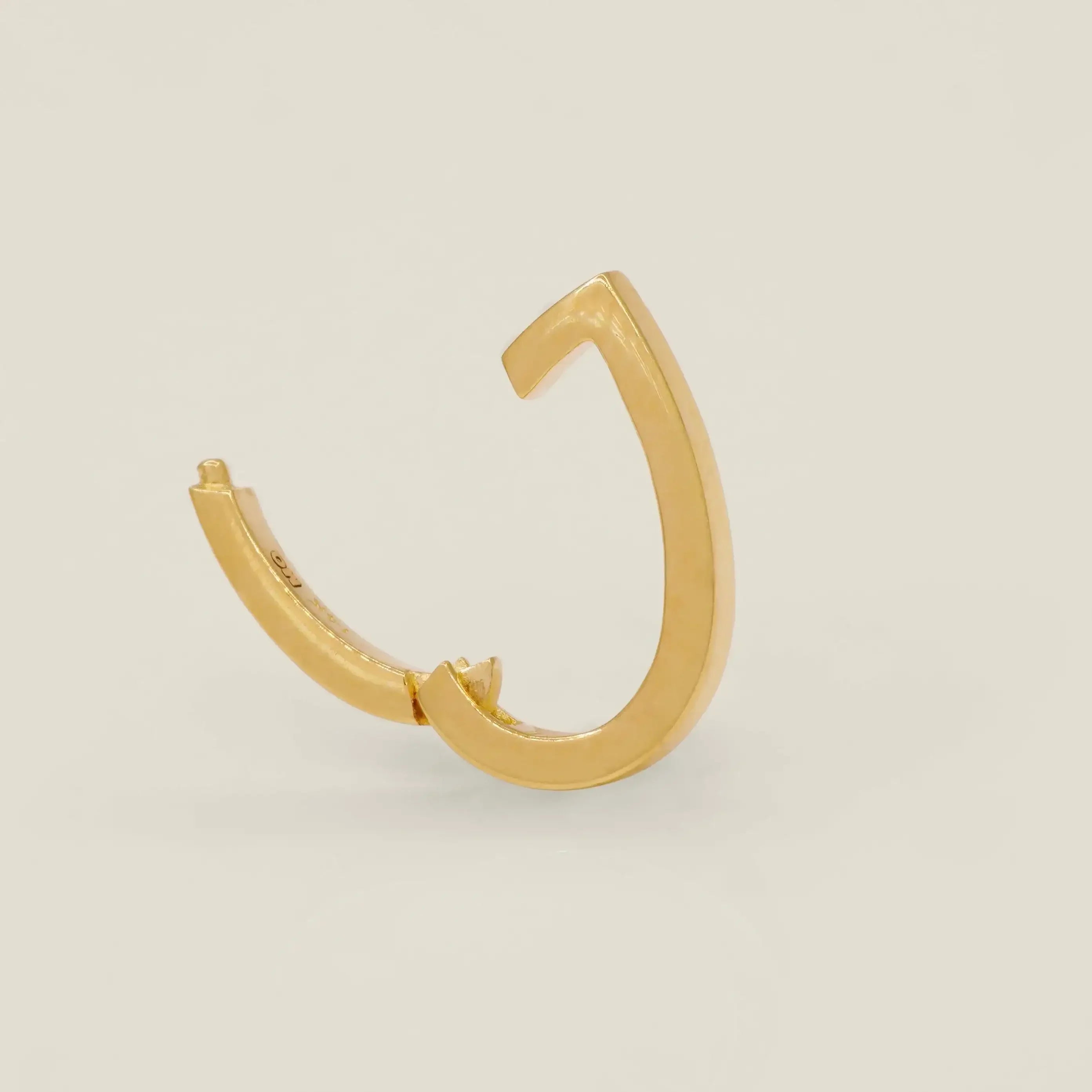 14K Solid Gold Teardrop Clicker Connector – Anygolds