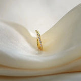 14K Solid Gold Pavé Crossover Clicker Hoop – Anygolds