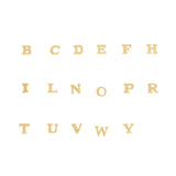 14K Solid Gold Initial Letter Stud Earrings – Anygolds