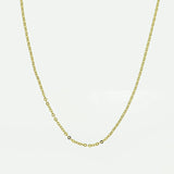 14K Solid Gold Beaded Chain – Anygolds