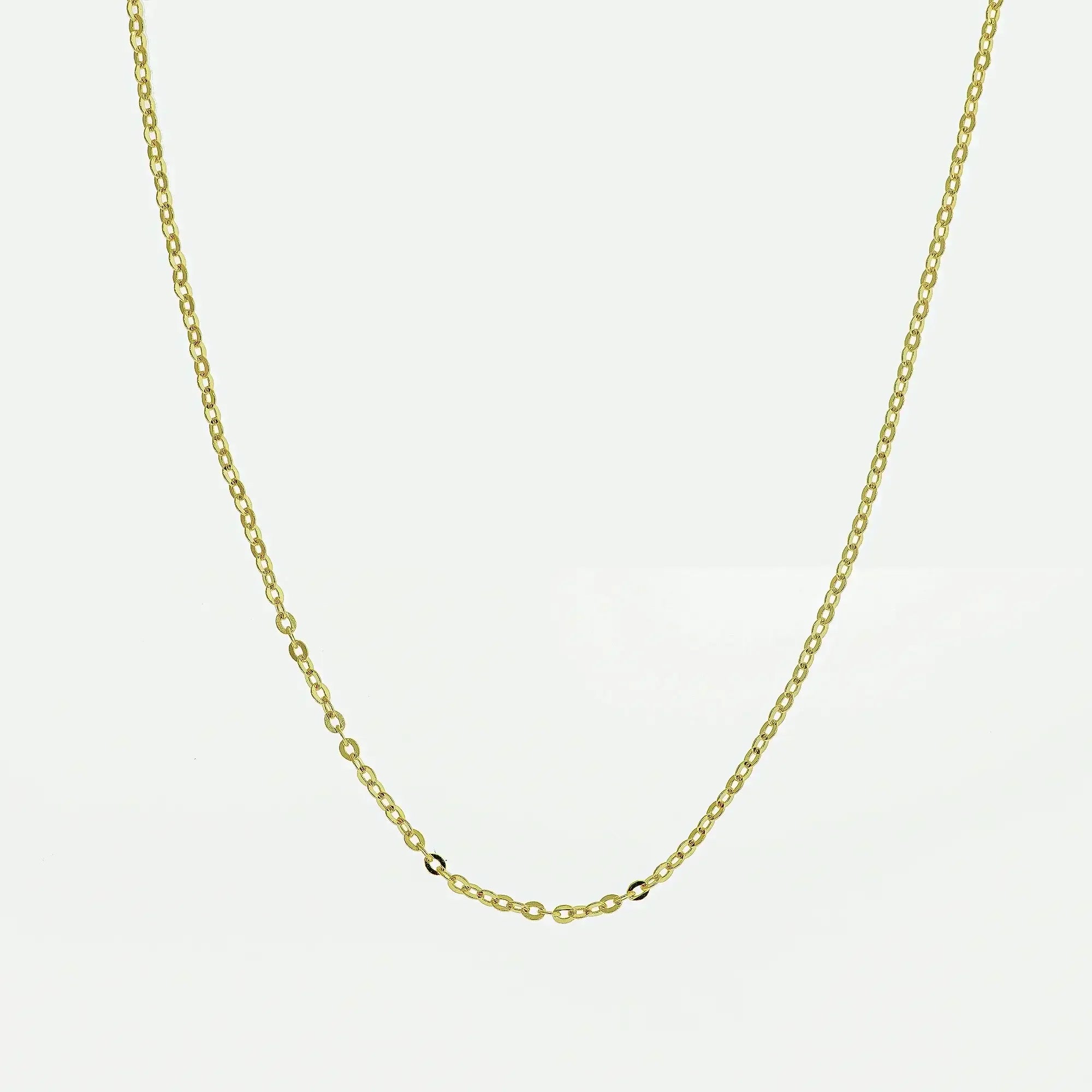 14K Solid Gold Beaded Chain – Anygolds