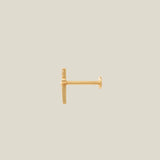 14K Solid Gold CZ Petite Dagger Stud – Anygolds