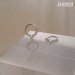 14K Solid Gold CZ Spike Leaf Clicker Hoop – Anygolds