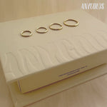 14K Solid Gold Plain Seamless Clicker Hoop Ring - 16G, 18G – Anygolds
