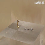 14K Solid Gold Trinity Floral Curved Barbell – Anygolds