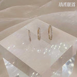 14K Solid Gold Eternal CZ Clicker Hoop – Anygolds