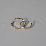 14K Solid Gold Twisted Endless Hoop – Anygolds