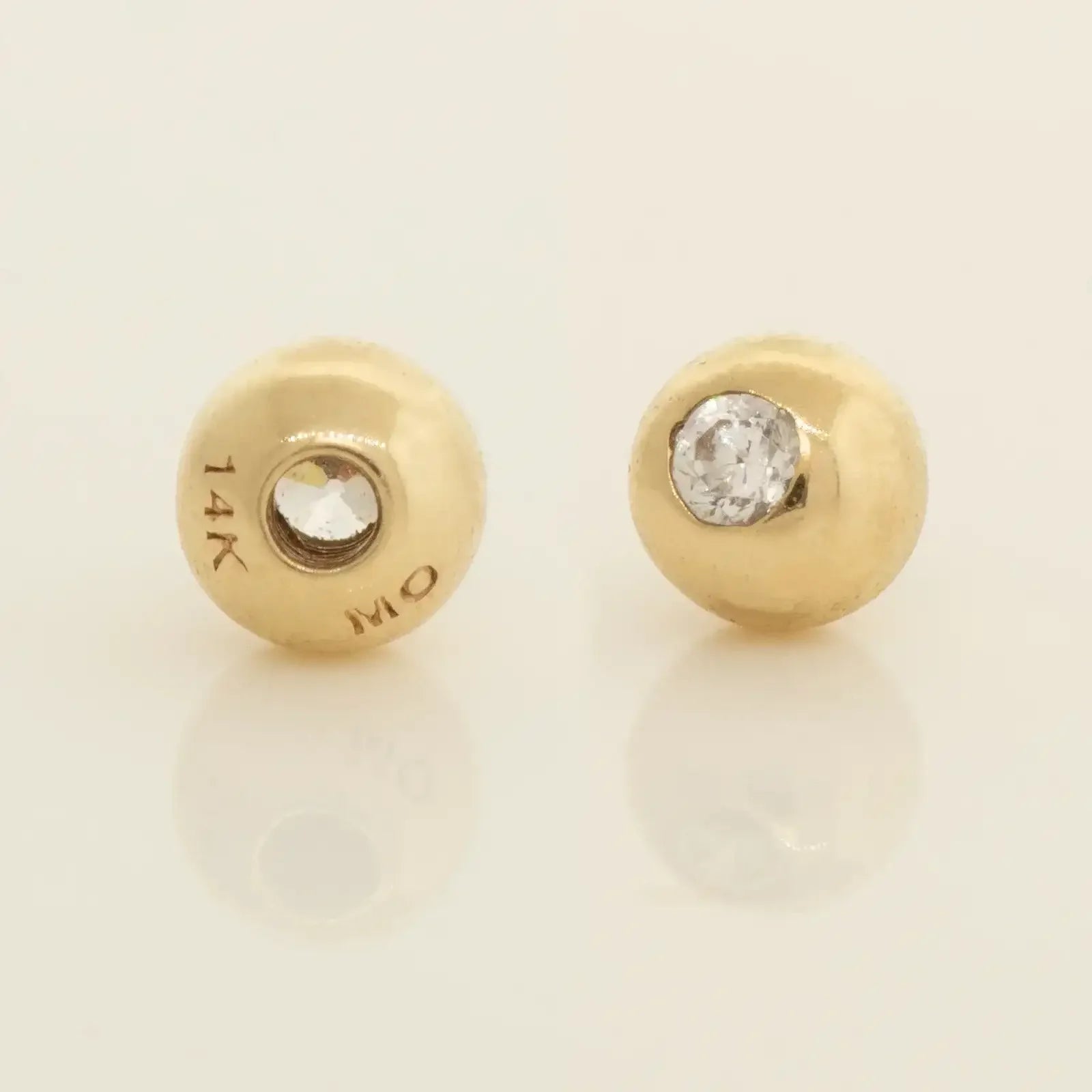 Piercing Stud Earrings Back (Ball, Flat) - Anygolds