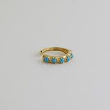 14K Solid Gold Turquoise Ear Cuff – Anygolds