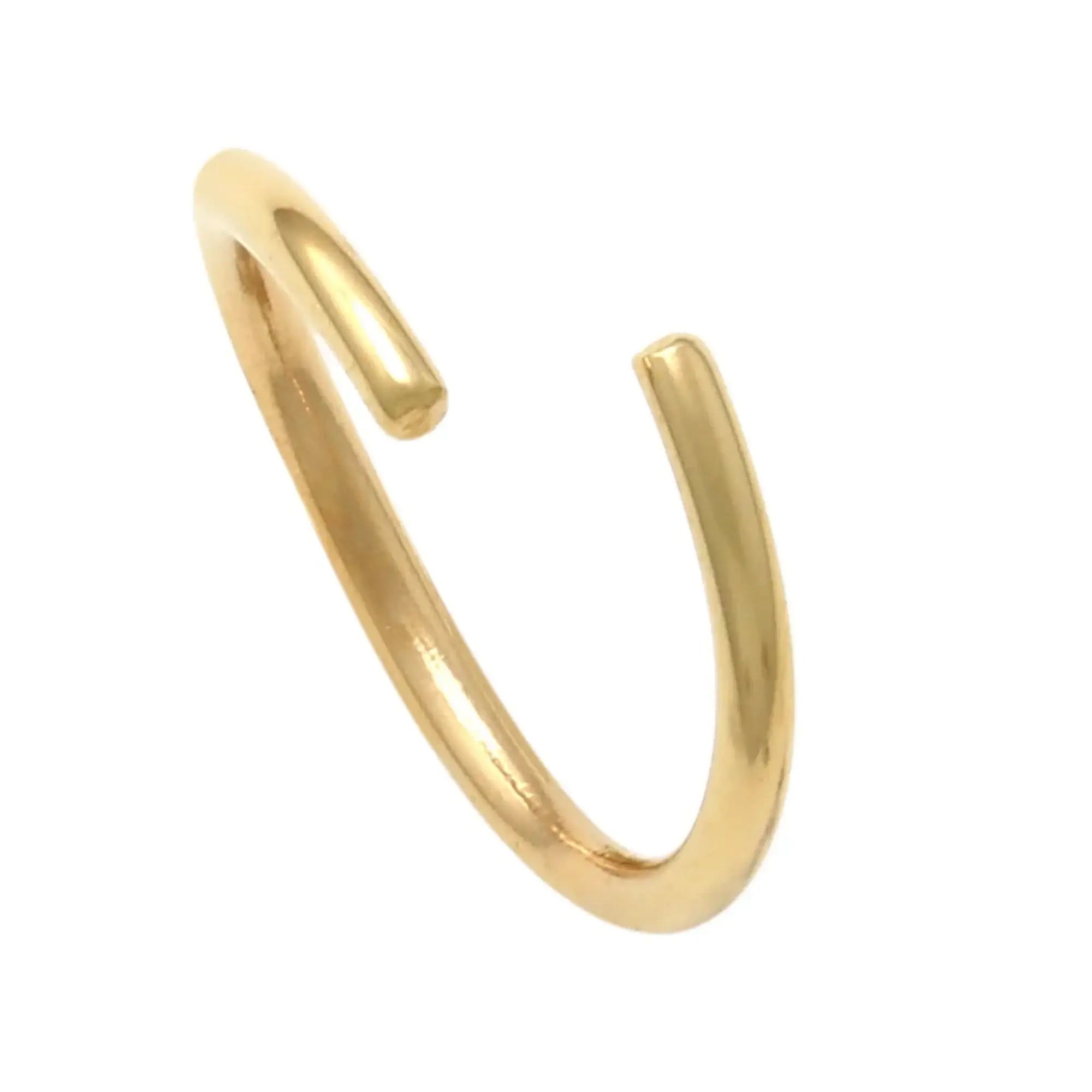 14K Solid Gold Seamless Continuous Hoop – Anygolds