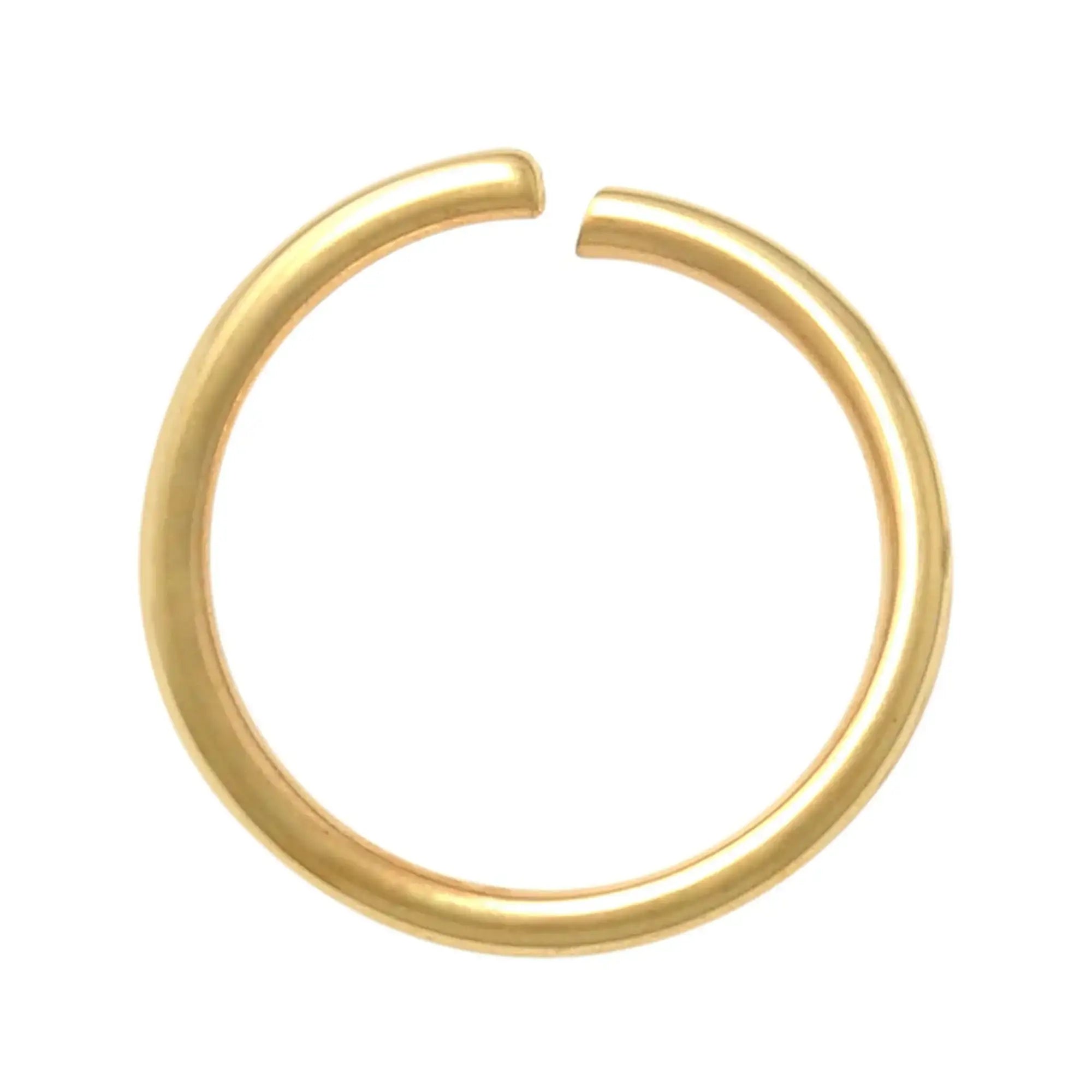 14K Solid Gold Seamless Continuous Hoop – Anygolds