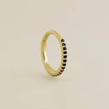14K Solid Gold Black Eternity Clicker Hoop – Anygolds