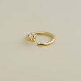 14K Solid Gold Gemstone Continuous Hoop – Anygolds