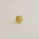 14K Solid Gold Lion Stud – Anygolds