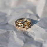 14K Solid Gold Single Diamond Clicker Hoop – Anygolds