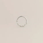 14K Solid Gold Twisted Clicker Hoop – Anygolds