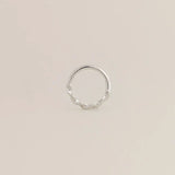 14K Solid Gold Twisted Clicker Hoop – Anygolds