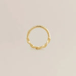 14K Solid Gold Twisted Clicker Hoop – Anygolds