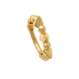 14K Solid Gold Mixed Spike Hoop – Anygolds