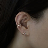 14K Solid Gold Marquise Cluster Stud Earrings – Anygolds