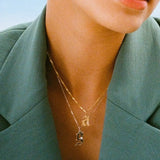 14K Solid Gold Diamond Gothic Initial Pendant – Anygolds