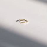 Diamond Bypass Toe Ring - Anygolds