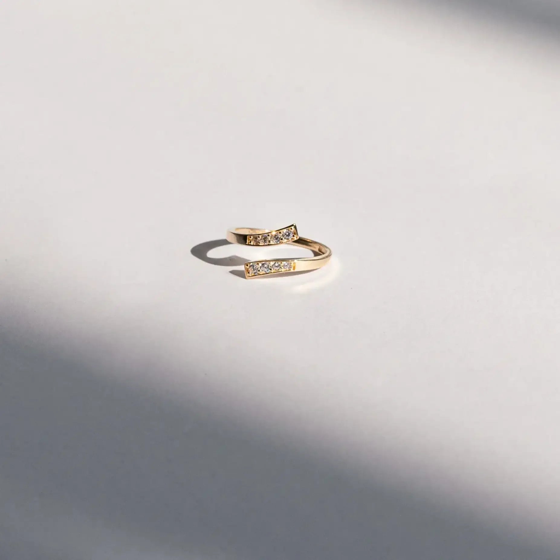 Diamond Bypass Toe Ring - Anygolds