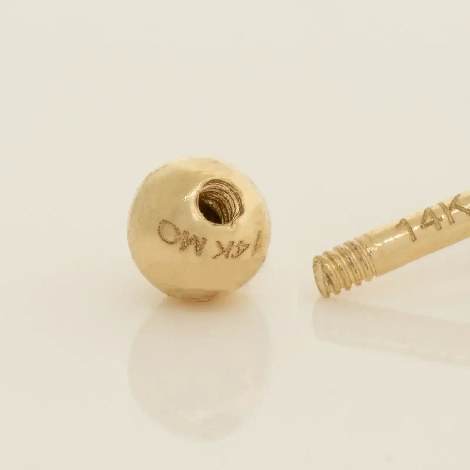 Piercing Stud Earrings Back (Ball, Flat) - Anygolds