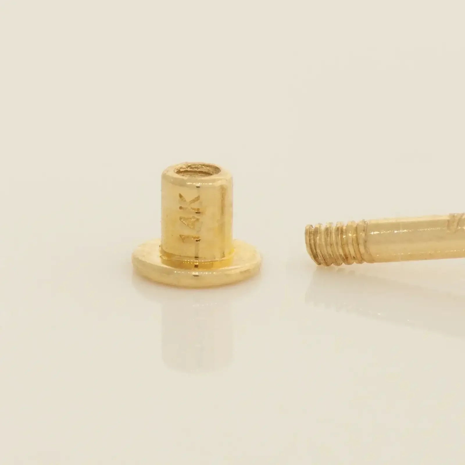 Piercing Stud Earrings Back (Ball, Flat) - Anygolds