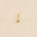 14K Solid Gold Diamond Nose Bone Straight Stud Piercing  - Anygolds 