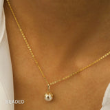 Cadena de collar de oro macizo de 14 quilates