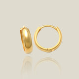 Plain Bold Hoop Earrings - Anygolds