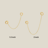 Solid Gold Extention Chain - Anygolds