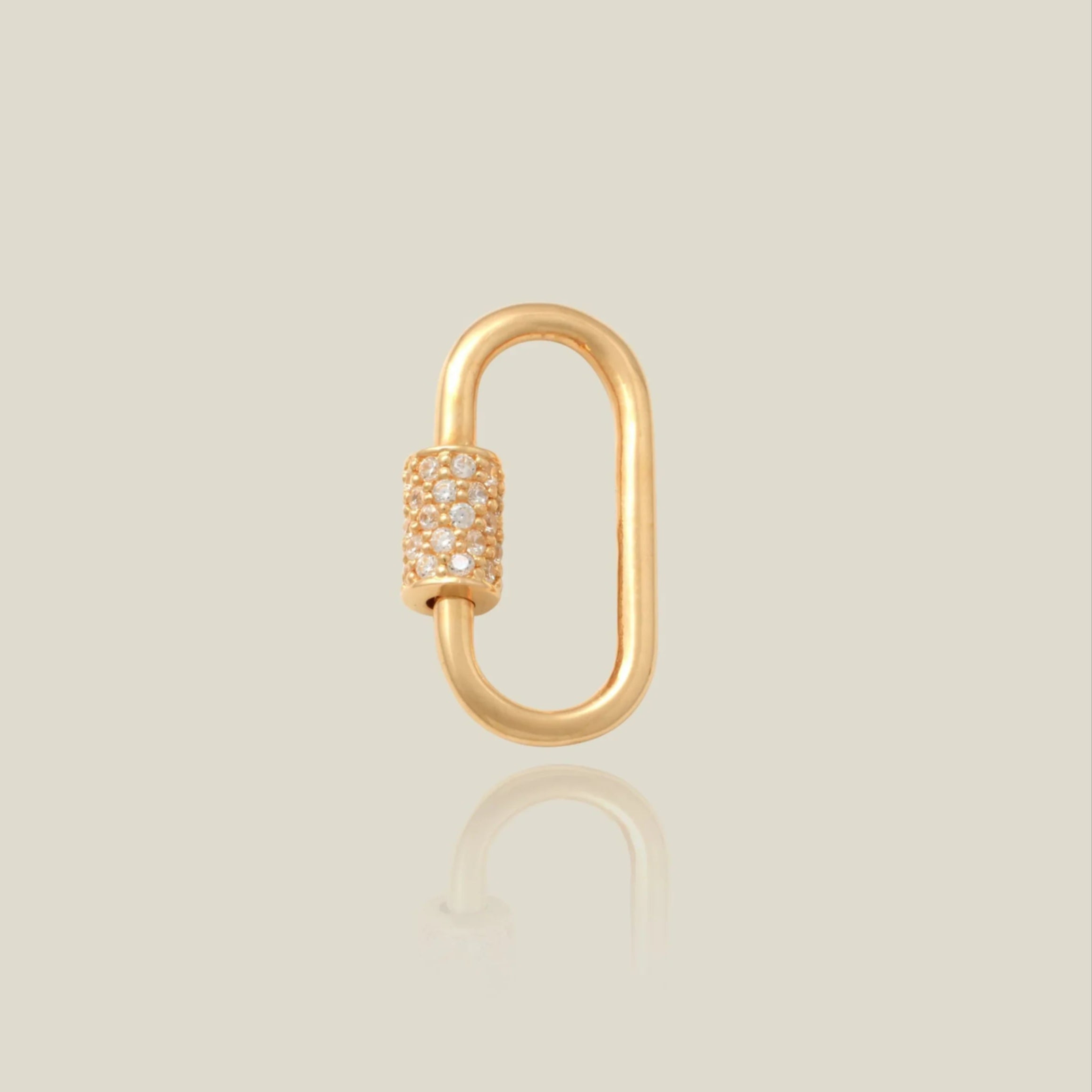 CZ Barrel Oval Carabiner Screw Connector - Anygolds