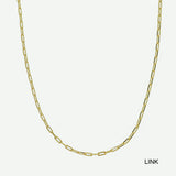 14K Solid Gold Necklace Chain - Anygolds