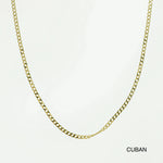 14K Solid Gold Necklace Chain - Anygolds