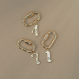 Diamond Gothic Number Pendant