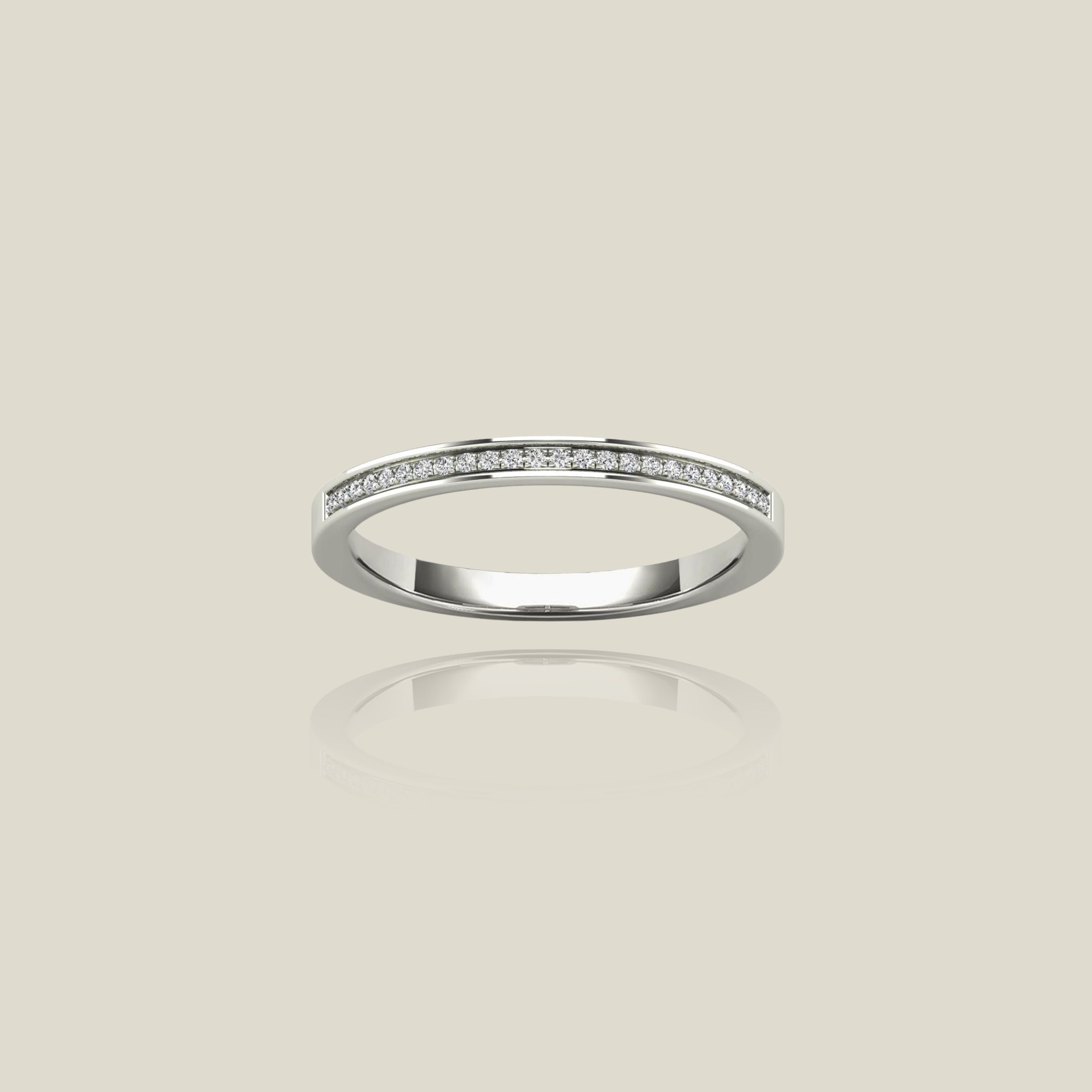 Channel-Set Diamond Ring